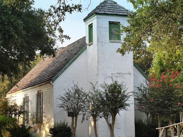 New Hope Chapel. A replica of a 19th century Acadian chapel.