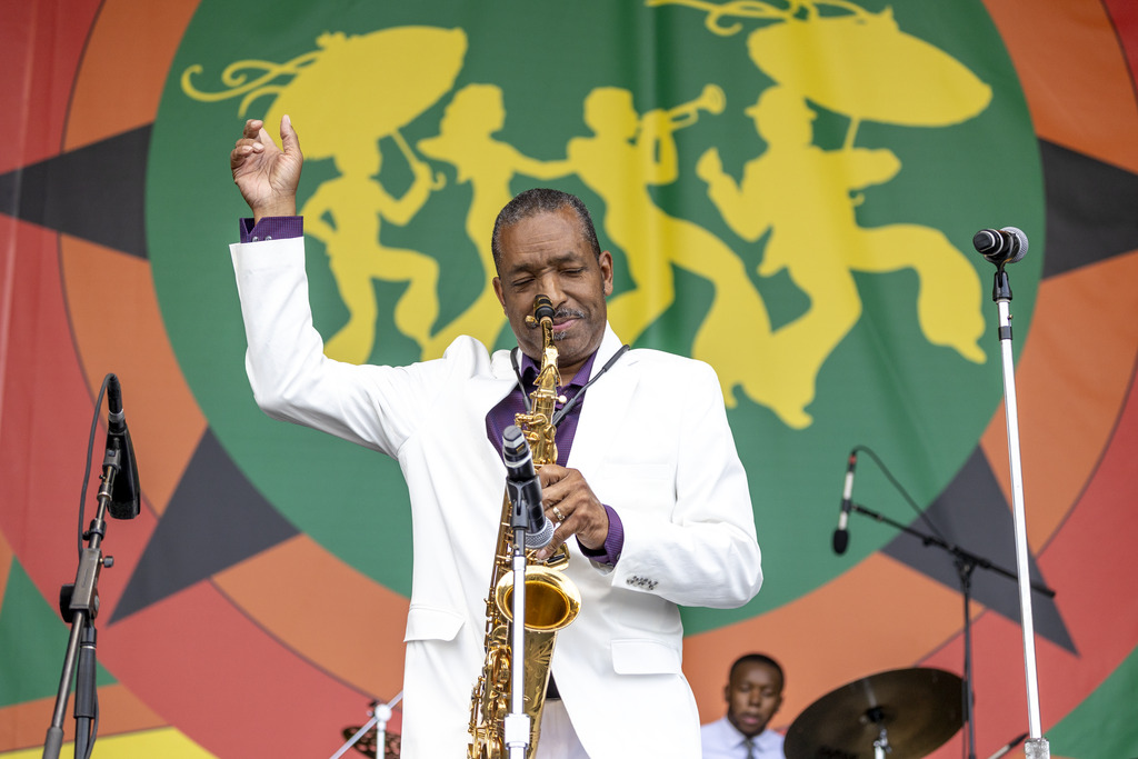 Big Chief Donald Harrison Jr. at Jazzfest.