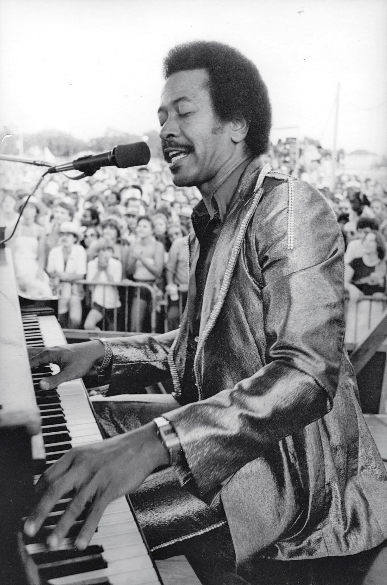 COURTESY OF THE NEW ORLEANS JAZZ MUSEUM COLLECTION. New Orleans Jazz & Heritage Festival 1981. Photo by Michael P. Smith. 