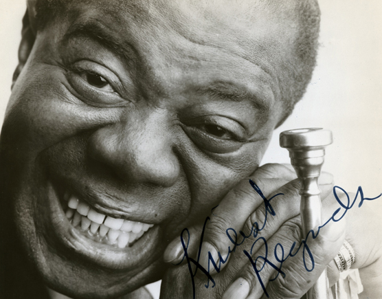 Signed photo of Louis Armstrong
