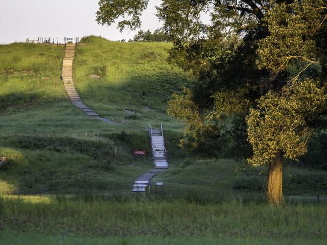 Mound A at poverty point world heritage site