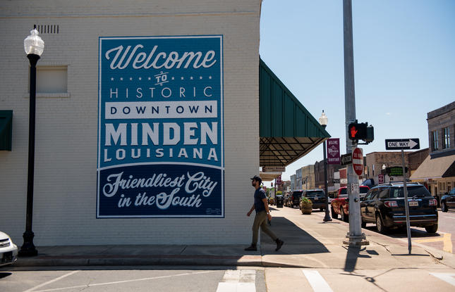 The city of Minden, Louisiana.