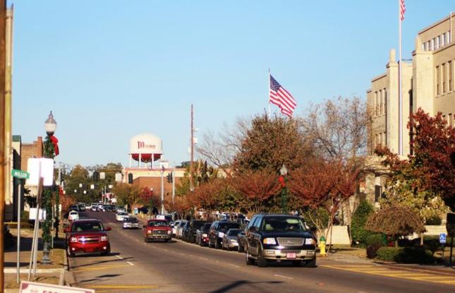 Many of the buildings in Minden's Main Street district date back to the early 1900s.