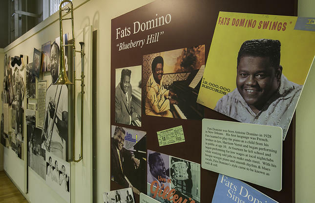 Hear the soulful sounds of Fats Domino at the Delta Music Museum.