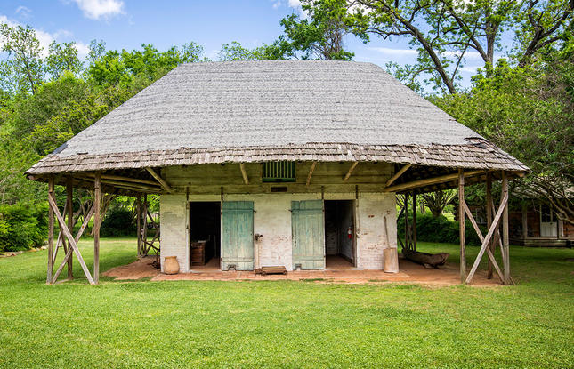 The African House at Melrose Plantation holds Clementine Hunter murals