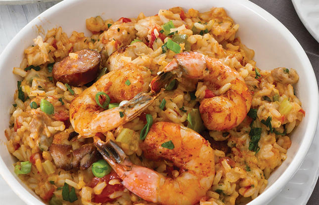 jambalaya recipe with chicken, andouille and shrimp