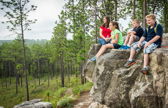 Hiking with the family in Kisatchie National Forest