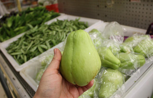 Mirlitons grown in Louisiana