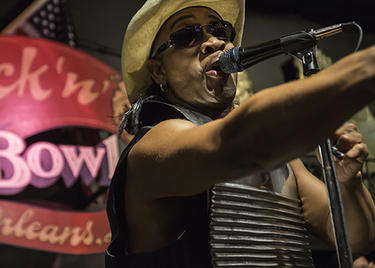Rockin' Dopsie at Rock'n'Bowl in New Orleans