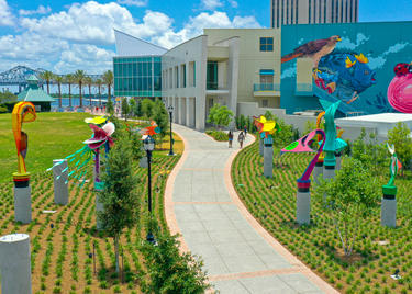 Explore the Audubon Aquarium and Insectarium in New Orleans, Louisiana, which fronts the Mississippi River.