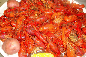 Boiled crawfish