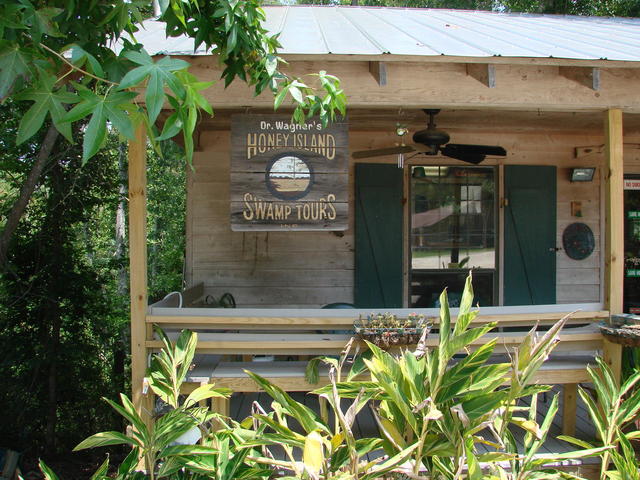 Gift shop overlooking the Cypress Swamp