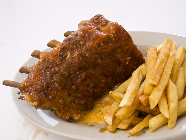 Mouth watering ribs with homemade watermelon BBQ sauce