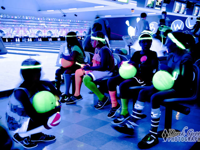Intergalactic Glow-in-the-Dark Bowling is a favorite