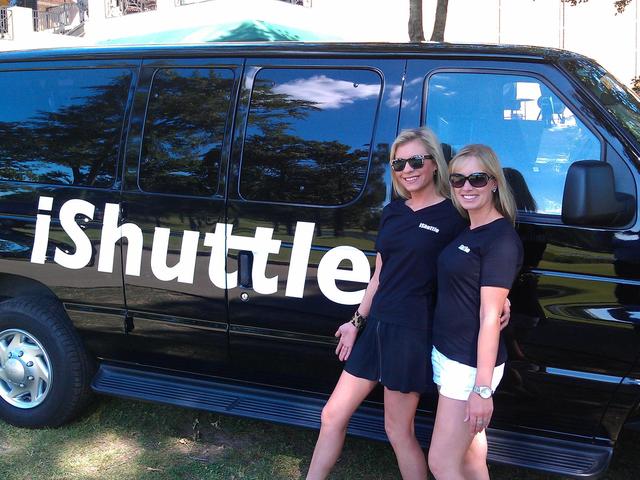 iShuttle van with our marketing team.