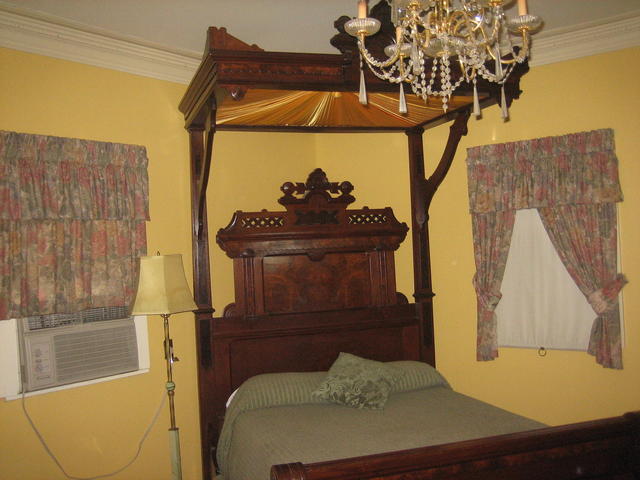Eastlake canopy bed from 1700's in Cabin#7