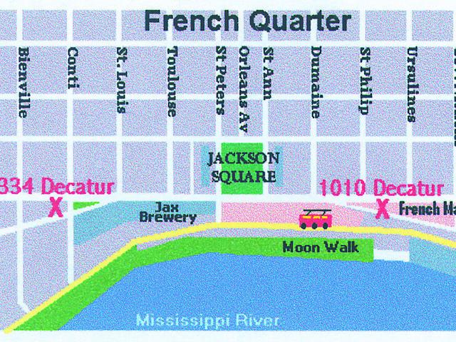 Two locations on either end of the French Quarter for your convenience.