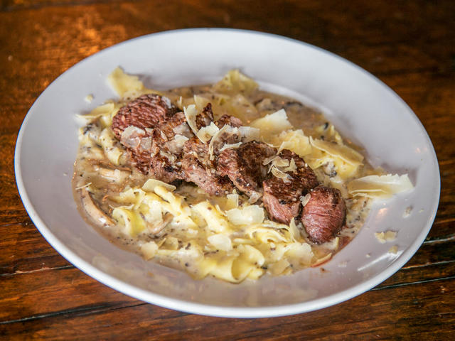 Steak N Mushroom Pappardelle