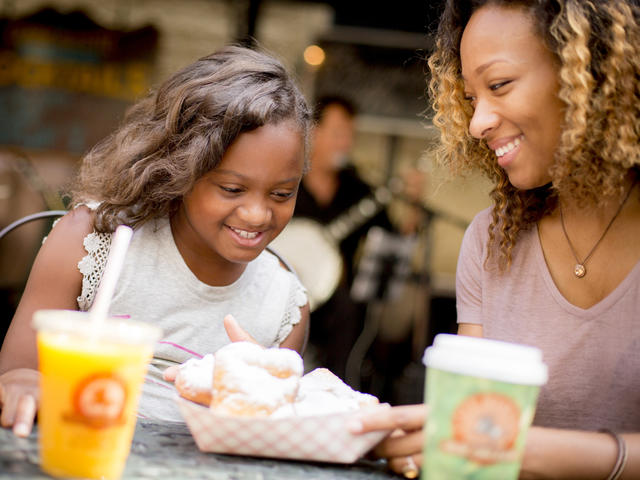young to old - everyone loves a beignet