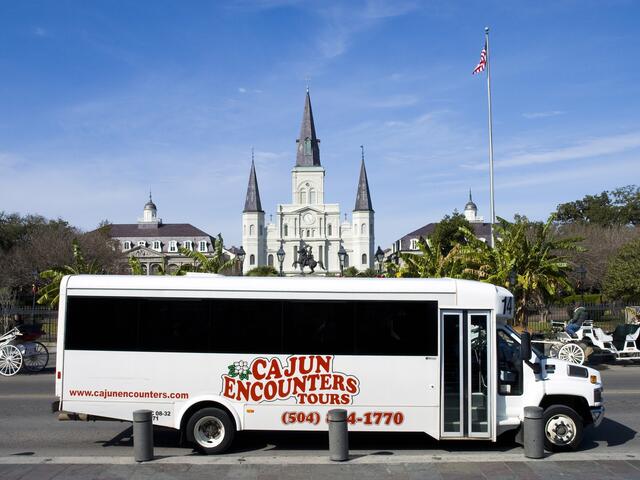 Pickup service provided throughout the downtown New Orleans area for all tours.