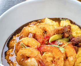 Shrimp &amp; Grits at The Myrtles Restaurant 1796