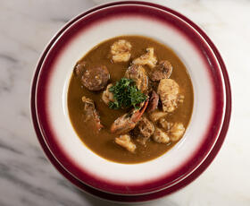 Gumbo from the iconic Dooky Chase's in New Orleans.