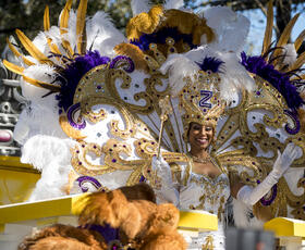 Zulu Mardi Gras Parade in New Orleans