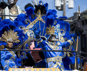 Zulu Mardi Gras Parade in New Orleans