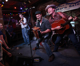The Pine Leaf Boys at the Blue Moon Saloon in Lafayette Louisiana