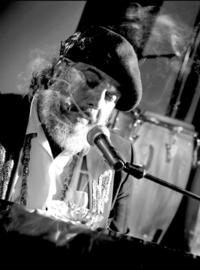 Dr. John with the Meters at Professor Longhair Fire Benefit 1974. Photo by Michael P. Smith. Courtesy of New Orleans Jazz Museum.  