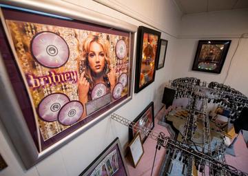 A display of Brittany memorabilia at the Kentwood Museum