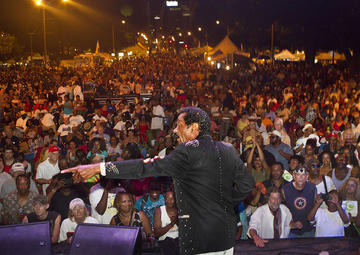 Bobby Rush Performing at St. Louis Bluesweek Festival, 2012.
