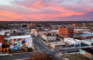 Downtown Ruston, Louisiana.