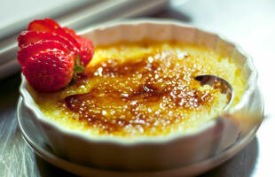 Ruston's Beau Vines restaurant creme brulee